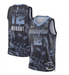 Men Memphis Grizzlies 12 Ja Morant Navy 2025 Select Series Swingman Stitched Basketball Jersey Men Memphis Grizzlies 12 Ja Morant Navy 2025 Select Series Swingman Stitched Basketball Jersey