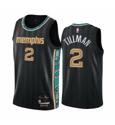 Men Nike Memphis Grizzlies 2 Xavier Tillman Black NBA Swingman 2020 21 City Edition Jersey Men Nike Memphis Grizzlies 2 Xavier Tillman Black NBA Swingman 2020 21 City Edition Jersey