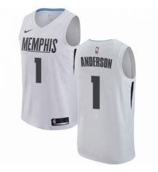 Mens Nike Memphis Grizzlies 1 Kyle Anderson Swingman White NBA Jersey City Edition Mens Nike Memphis Grizzlies 1 Kyle Anderson Swingman White NBA Jersey City Edition