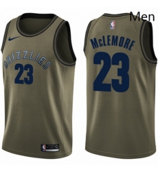 Mens Nike Memphis Grizzlies 23 Ben McLemore Swingman Green Salute to Service NBA Jersey Mens Nike Memphis Grizzlies 23 Ben McLemore Swingman Green Salute to Service NBA Jersey