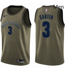 Mens Nike Memphis Grizzlies 3 Jevon Carter Swingman Green Salute to Service NBA Jersey Mens Nike Memphis Grizzlies 3 Jevon Carter Swingman Green Salute to Service NBA Jersey