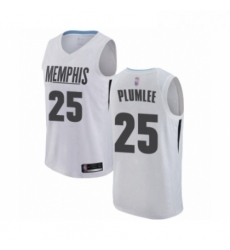 Womens Memphis Grizzlies 25 Miles Plumlee Swingman White Basketball Jersey City Edition Womens Memphis Grizzlies 25 Miles Plumlee Swingman White Basketball Jersey City Edition