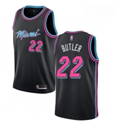 Heat #22 Jimmy Butler Black Basketball Swingman City Edition 2018 19 Jersey Heat #22 Jimmy Butler Black Basketball Swingman City Edition 2018 19 Jersey