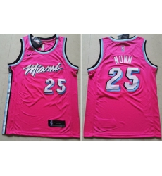 Heat 25 Kendrick Nunn Pink Nike Swingman Jersey Heat 25 Kendrick Nunn Pink Nike Swingman Jersey