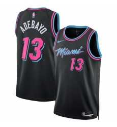 Men Miami Heat 13 Bam Adebayo Black 2025 26 City Edition Stitched Basketball Jersey Men Miami Heat 13 Bam Adebayo Black 2025 26 City Edition Stitched Basketball Jersey