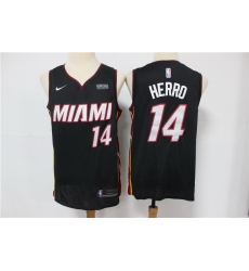 Men Miami Heat 14 Tyler Herro Black Nike Swingman Jersey Men Miami Heat 14 Tyler Herro Black Nike Swingman Jersey