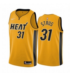 Men Miami Heat 31 Max Strus Yellow NBA Swingman 2020 21 Earned Edition Jersey Men Miami Heat 31 Max Strus Yellow NBA Swingman 2020 21 Earned Edition Jersey