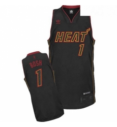 Mens Adidas Miami Heat 1 Chris Bosh Swingman Black Carbon Fiber Fashion NBA Jersey Mens Adidas Miami Heat 1 Chris Bosh Swingman Black Carbon Fiber Fashion NBA Jersey