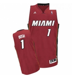 Mens Adidas Miami Heat 1 Chris Bosh Swingman Red Alternate NBA Jersey Mens Adidas Miami Heat 1 Chris Bosh Swingman Red Alternate NBA Jersey