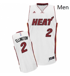 Mens Adidas Miami Heat 2 Wayne Ellington Swingman White Home NBA Jersey Mens Adidas Miami Heat 2 Wayne Ellington Swingman White Home NBA Jersey