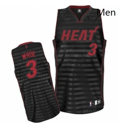 Mens Adidas Miami Heat 3 Dwyane Wade Authentic BlackGrey Groove NBA Jersey Mens Adidas Miami Heat 3 Dwyane Wade Authentic BlackGrey Groove NBA Jersey