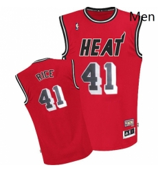 Mens Adidas Miami Heat 41 Glen Rice Authentic Red Throwback NBA Jersey Mens Adidas Miami Heat 41 Glen Rice Authentic Red Throwback NBA Jersey