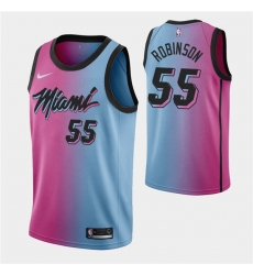 Men's Miami Heat #55 Duncan Robinson 2021 BluePink City Edition Vice Stitched NBA Jersey Men's Miami Heat #55 Duncan Robinson 2021 BluePink City Edition Vice Stitched NBA Jersey