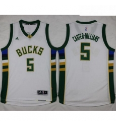Bucks 5 Michael Carter Williams White Stitched NBA Jersey Bucks 5 Michael Carter Williams White Stitched NBA Jersey
