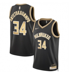 Men Milwaukee Bucks 34 Giannis Antetokounmpo Black 2024 Select Series Stitched Basketball Jersey Men Milwaukee Bucks 34 Giannis Antetokounmpo Black 2024 Select Series Stitched Basketball Jersey