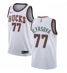 Mens Nike Milwaukee Bucks 77 Ersan Ilyasova Swingman White Fashion Hardwood Classics NBA Jersey Mens Nike Milwaukee Bucks 77 Ersan Ilyasova Swingman White Fashion Hardwood Classics NBA Jersey