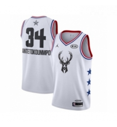 Womens Jordan Milwaukee Bucks 34 Giannis Antetokounmpo Swingman White 2019 All Star Game Basketball Jersey Womens Jordan Milwaukee Bucks 34 Giannis Antetokounmpo Swingman White 2019 All Star Game Basketball Jersey