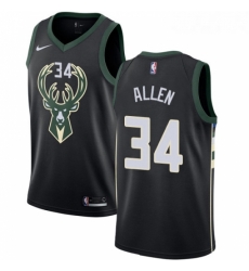 Womens Nike Milwaukee Bucks 34 Ray Allen Swingman Black Alternate NBA Jersey Statement Edition Womens Nike Milwaukee Bucks 34 Ray Allen Swingman Black Alternate NBA Jersey Statement Edition