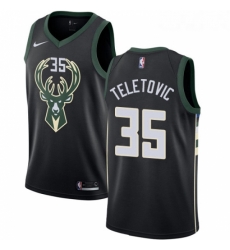 Youth Adidas Milwaukee Bucks 35 Mirza Teletovic Authentic Black Alternate NBA Jersey Statement Edition Youth Adidas Milwaukee Bucks 35 Mirza Teletovic Authentic Black Alternate NBA Jersey Statement Edition