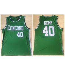 Men Concord Academy 40 Shawn Kemp Green High School Basketball Jersey Men Concord Academy 40 Shawn Kemp Green High School Basketball Jersey