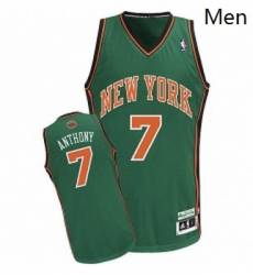 Mens Adidas New York Knicks 7 Carmelo Anthony Authentic Green NBA Jersey Mens Adidas New York Knicks 7 Carmelo Anthony Authentic Green NBA Jersey