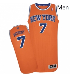 Mens Adidas New York Knicks 7 Carmelo Anthony Authentic Orange Alternate NBA Jersey Mens Adidas New York Knicks 7 Carmelo Anthony Authentic Orange Alternate NBA Jersey