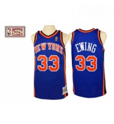 Mens Mitchell and Ness New York Knicks 33 Patrick Ewing Authentic Royal Blue Throwback NBA Jersey Mens Mitchell and Ness New York Knicks 33 Patrick Ewing Authentic Royal Blue Throwback NBA Jersey