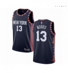 Mens New York Knicks 13 Marcus Morris Authentic Navy Blue Basketball Jersey 2018 19 City Edition Mens New York Knicks 13 Marcus Morris Authentic Navy Blue Basketball Jersey 2018 19 City Edition