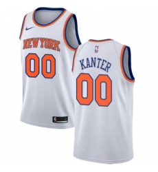 Mens Nike New York Knicks 00 Enes Kanter Authentic White NBA Jersey Association Edition Mens Nike New York Knicks 00 Enes Kanter Authentic White NBA Jersey Association Edition