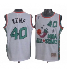 Mens Mitchell and Ness Oklahoma City Thunder 40 Shawn Kemp Swingman White 1996 All Star Throwback NBA Jersey Mens Mitchell and Ness Oklahoma City Thunder 40 Shawn Kemp Swingman White 1996 All Star Throwback NBA Jersey