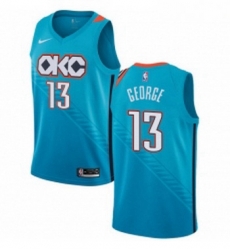Youth Nike Oklahoma City Thunder 13 Paul George Swingman Turquoise NBA Jersey City Edition Youth Nike Oklahoma City Thunder 13 Paul George Swingman Turquoise NBA Jersey City Edition