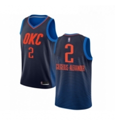 Youth Oklahoma City Thunder 2 Shai Gilgeous Alexander Swingman Navy Blue Basketball Jersey Statement Edition Youth Oklahoma City Thunder 2 Shai Gilgeous Alexander Swingman Navy Blue Basketball Jersey Statement Edition
