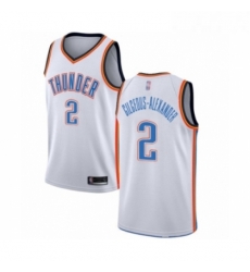 Youth Oklahoma City Thunder 2 Shai Gilgeous Alexander Swingman White Basketball Jersey Association Edition Youth Oklahoma City Thunder 2 Shai Gilgeous Alexander Swingman White Basketball Jersey Association Edition