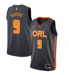 Magic 9 Nikola Vucevic Charcoal Basketball Swingman City Edition 2019 20 Jersey Magic 9 Nikola Vucevic Charcoal Basketball Swingman City Edition 2019 20 Jersey