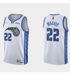 Men Orlando Magic 22 Franz Wagner White Earned Edition Stitched Swingman Jersey Men Orlando Magic 22 Franz Wagner White Earned Edition Stitched Swingman Jersey