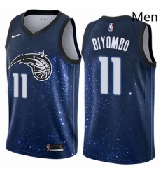 Mens Nike Orlando Magic 11 Bismack Biyombo Authentic Blue NBA Jersey City Edition Mens Nike Orlando Magic 11 Bismack Biyombo Authentic Blue NBA Jersey City Edition