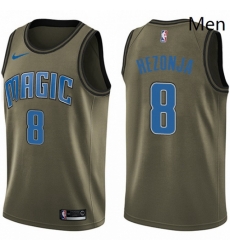 Mens Nike Orlando Magic 8 Mario Hezonja Swingman Green Salute to Service NBA Jersey Mens Nike Orlando Magic 8 Mario Hezonja Swingman Green Salute to Service NBA Jersey
