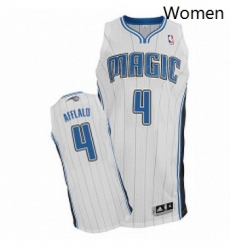 Womens Adidas Orlando Magic 4 Arron Afflalo Authentic White Home NBA Jersey Womens Adidas Orlando Magic 4 Arron Afflalo Authentic White Home NBA Jersey