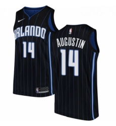 Womens Nike Orlando Magic 14 DJ Augustin Authentic Black Alternate NBA Jersey Statement Edition Womens Nike Orlando Magic 14 DJ Augustin Authentic Black Alternate NBA Jersey Statement Edition
