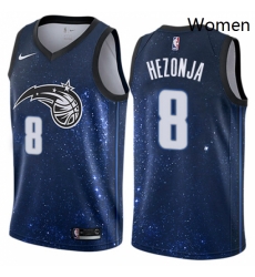 Womens Nike Orlando Magic 8 Mario Hezonja Swingman Blue NBA Jersey City Edition Womens Nike Orlando Magic 8 Mario Hezonja Swingman Blue NBA Jersey City Edition