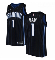 Youth Nike Orlando Magic 1 Jonathan Isaac Swingman Black Alternate NBA Jersey Statement Edition Youth Nike Orlando Magic 1 Jonathan Isaac Swingman Black Alternate NBA Jersey Statement Edition