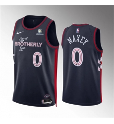 Men Philadelphia 76ers 0 Tyrese Maxey Navy 2023 24 City Edition Stitched Jersey Men Philadelphia 76ers 0 Tyrese Maxey Navy 2023 24 City Edition Stitched Jersey