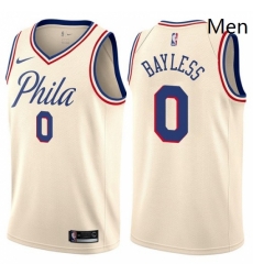 Mens Nike Philadelphia 76ers 0 Jerryd Bayless Swingman Cream NBA Jersey City Edition Mens Nike Philadelphia 76ers 0 Jerryd Bayless Swingman Cream NBA Jersey City Edition
