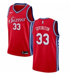 Mens Nike Philadelphia 76ers 33 Robert Covington Authentic Red Alternate NBA Jersey Statement Edition Mens Nike Philadelphia 76ers 33 Robert Covington Authentic Red Alternate NBA Jersey Statement Edition