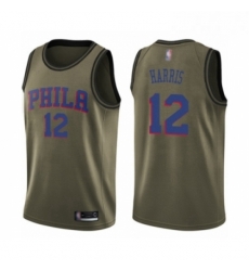 Mens Philadelphia 76ers 12 Tobias Harris Swingman Green Salute to Service Basketball Jersey Mens Philadelphia 76ers 12 Tobias Harris Swingman Green Salute to Service Basketball Jersey