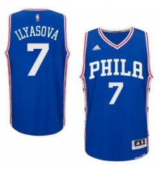 Mens Philadelphia 76ers 7 Ersan Ilyasova adidas Royal Swingman Road Jersey Mens Philadelphia 76ers 7 Ersan Ilyasova adidas Royal Swingman Road Jersey