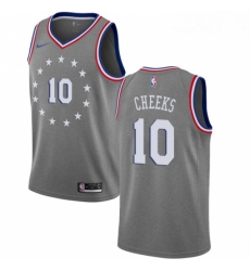 Womens Nike Philadelphia 76ers 10 Maurice Cheeks Swingman Gray NBA Jersey City Edition Womens Nike Philadelphia 76ers 10 Maurice Cheeks Swingman Gray NBA Jersey City Edition