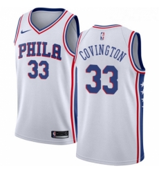 Womens Nike Philadelphia 76ers 33 Robert Covington Authentic White Home NBA Jersey Association Edition Womens Nike Philadelphia 76ers 33 Robert Covington Authentic White Home NBA Jersey Association Edition
