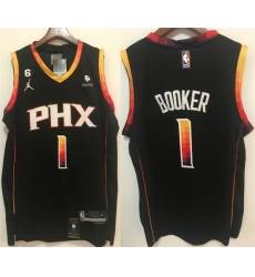 Men Phoenix Suns 1 Devin Booker Black Stitched Basketball Jersey Men Phoenix Suns 1 Devin Booker Black Stitched Basketball Jersey