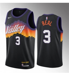 Men Phoenix Suns 3 Bradley Beal Balck 2021 22 City Edition Stitched Basketball Jersey Men Phoenix Suns 3 Bradley Beal Balck 2021 22 City Edition Stitched Basketball Jersey